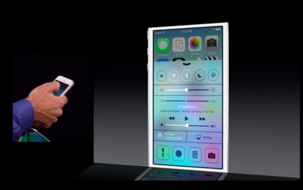 Control Center unter iOS 7 (Bild: Apple/Screenshot: Golem.de)